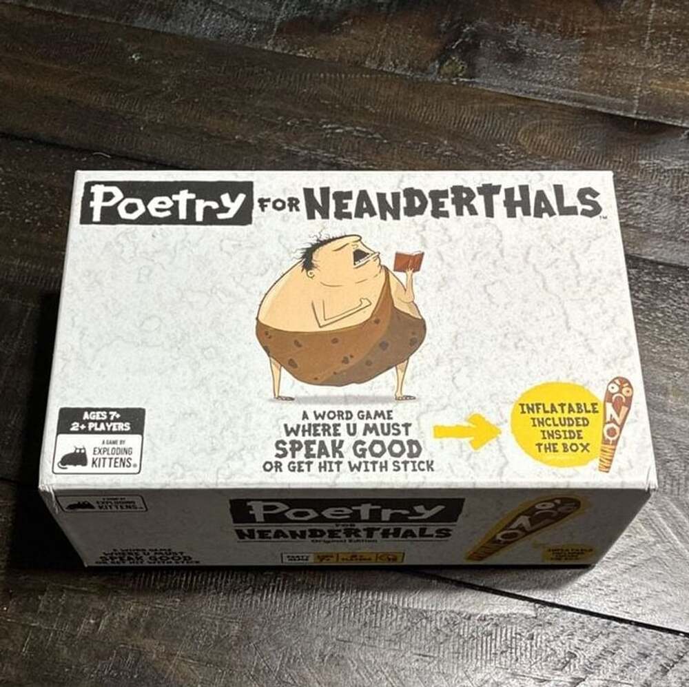 Exploding Kittens Poetry for Neanderthals Word Card Game